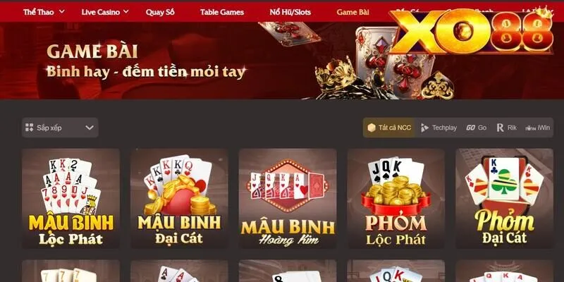 XO88 là điểm đến cho nhiều bet thủ yêu Baccarat trực tuyến